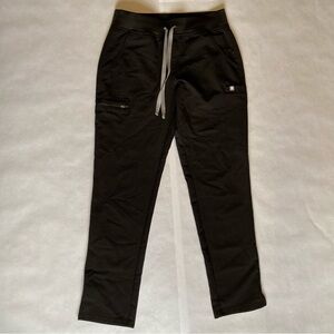 Figs Straight Leg Black Scrub Pants